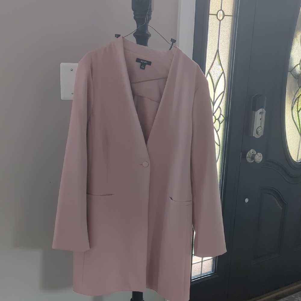Alfani Pink Blazer Modern Minimalist Design